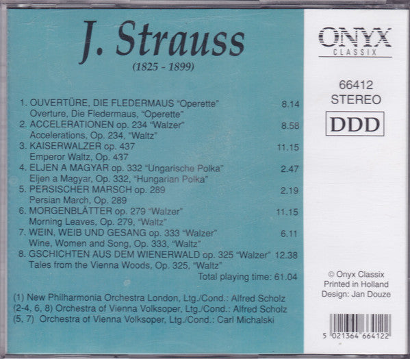 Johann Strauss Jr. : Music From Vienna I (CD, Album, Comp)