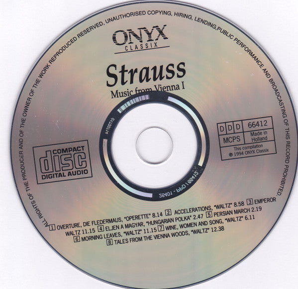 Johann Strauss Jr. : Music From Vienna I (CD, Album, Comp)