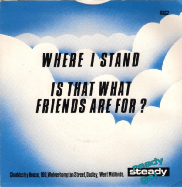 The Maisonettes : Where I Stand (7", Single)