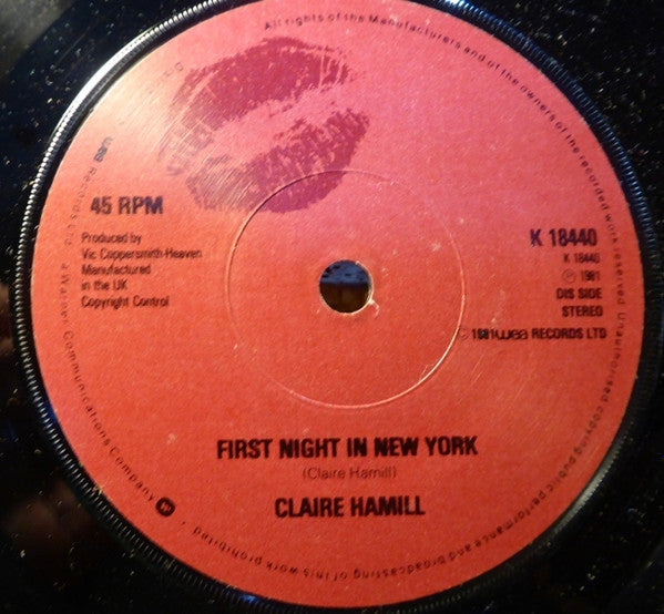 Claire Hamill : First Night In New York (7", Single)