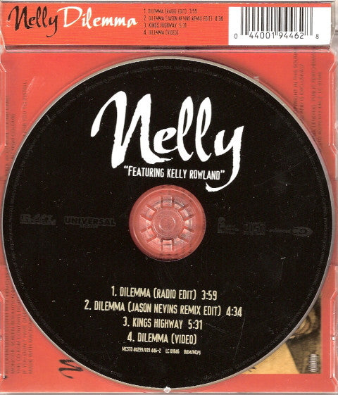 Nelly Featuring Kelly Rowland : Dilemma (CD, Single, Enh)