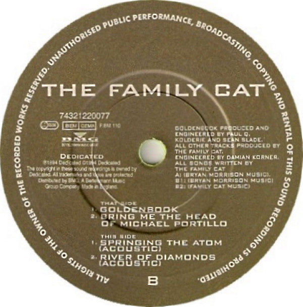 The Family Cat : Goldenbook (7", Single, 1/2)