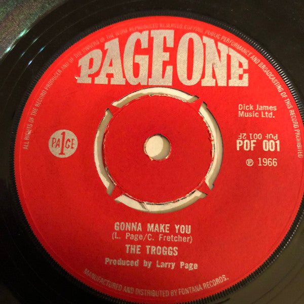 The Troggs : I Can't Control Myself  (7", Single, Mono, 4-P)