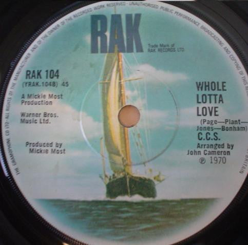 CCS : Boom Boom / Whole Lotta Love (7", Sol)