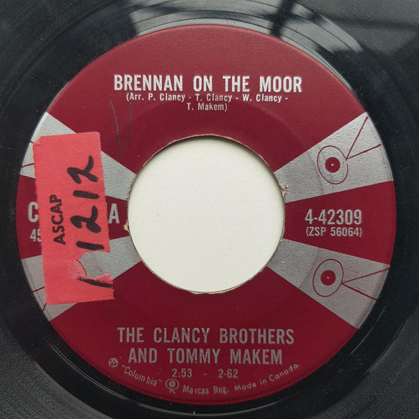 The Clancy Brothers & Tommy Makem : Brennan On The Moor / The Irish Rover (7", Single)