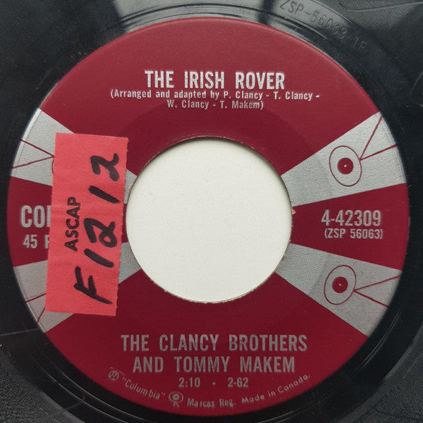 The Clancy Brothers & Tommy Makem : Brennan On The Moor / The Irish Rover (7", Single)