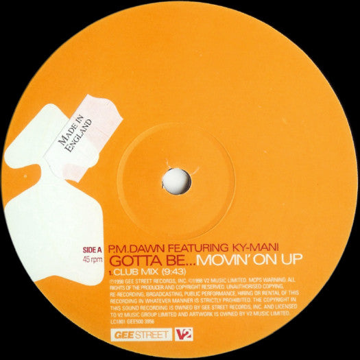 P.M. Dawn Featuring Kymani Marley : Gotta Be...Movin' On Up (12")