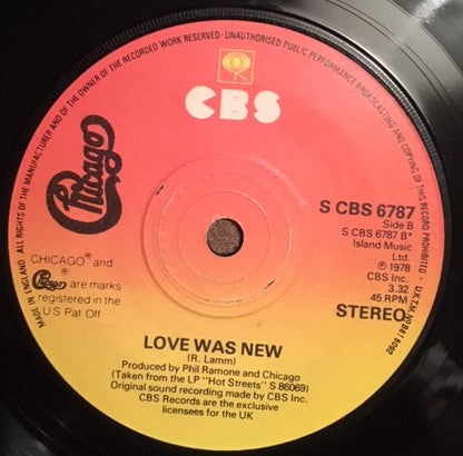 Chicago (2) : Alive Again (7")