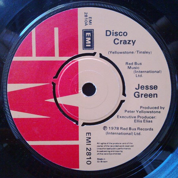Jesse Green : Disco Crazy (7")