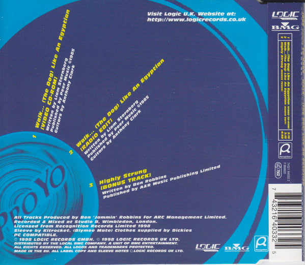 Jode Featuring Yo-Hans : Walk... (The Dog) Like An Egyptian (CD, Single, Enh)