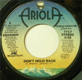 Chanson : Don't Hold Back (7", Single, Styrene, Pit)