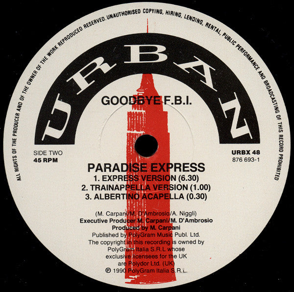 Good Bye FBI : Paradise Express (12")