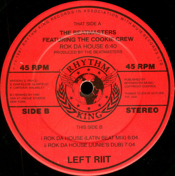 The Beatmasters Featuring The Cookie Crew : Rok Da House (12", Single)
