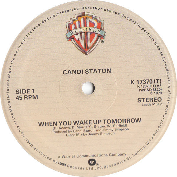 Candi Staton : When You Wake Up Tomorrow (12")