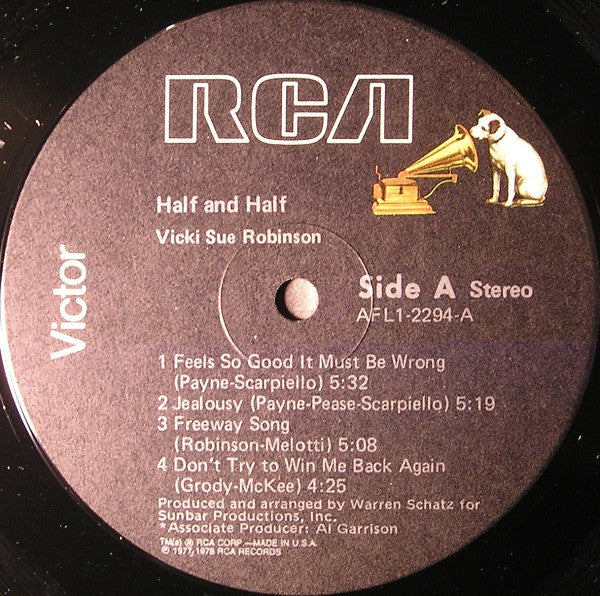 Vicki Sue Robinson : Half And Half (LP, Album)