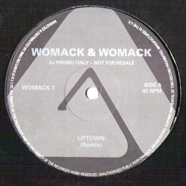 Womack & Womack : Uptown (Remix) (12", Promo)
