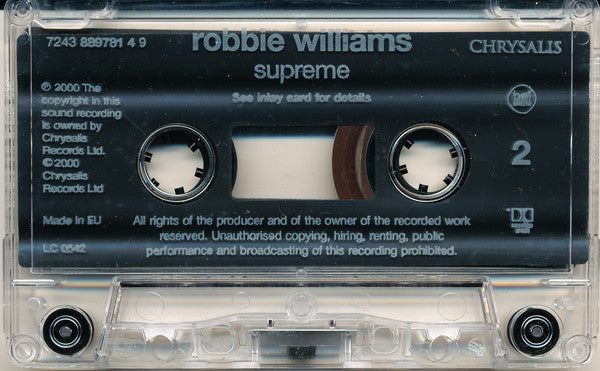 Robbie Williams : Supreme (Cass, Single)