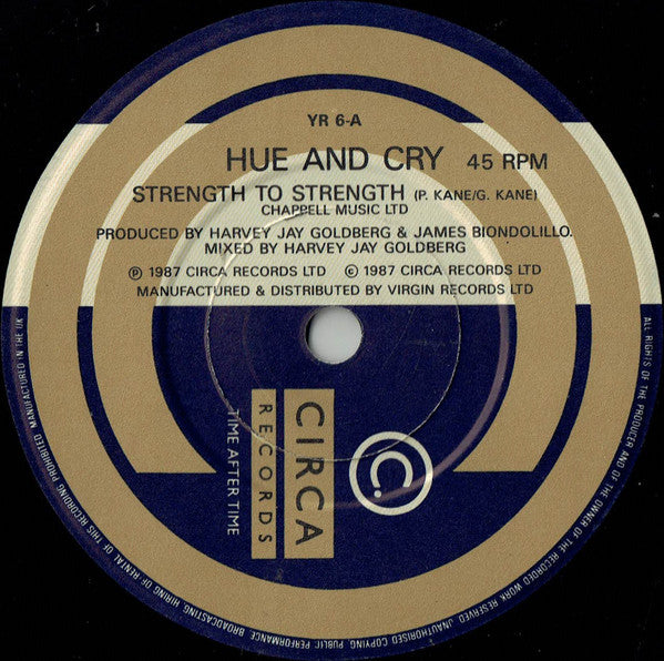 Hue & Cry : Strength To Strength (7", Single)