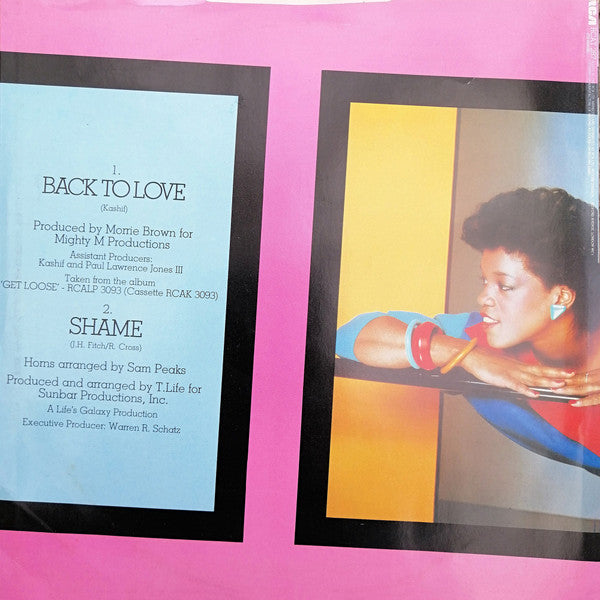 Evelyn King : Back To Love / Shame (12", Single)
