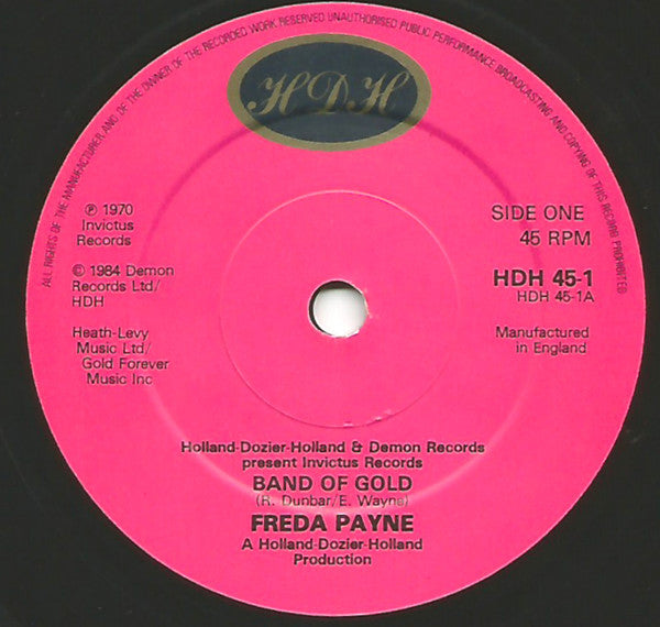 Freda Payne : Band Of Gold (7", Single, Bla)