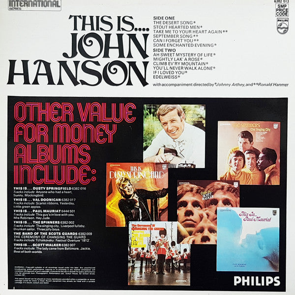 John Hanson (3) : This Is...  (LP, Album)