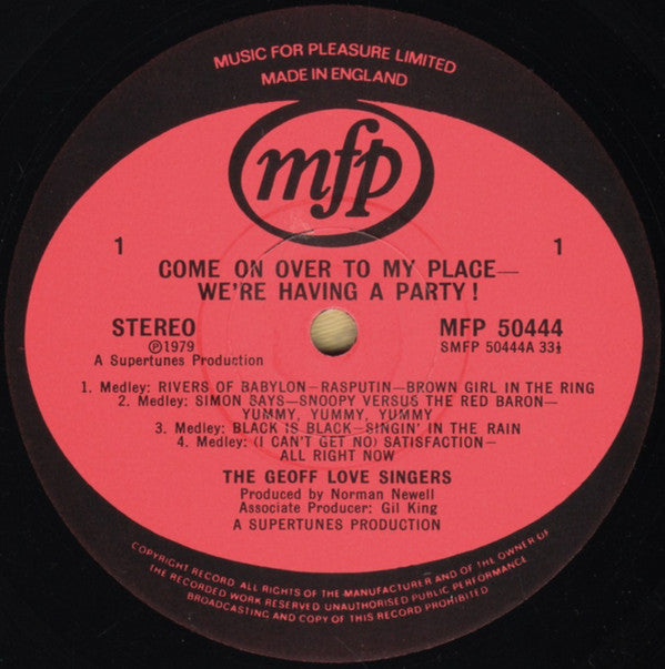 Geoff Love, His Orchestra & Singers : We're Having A Party (LP)