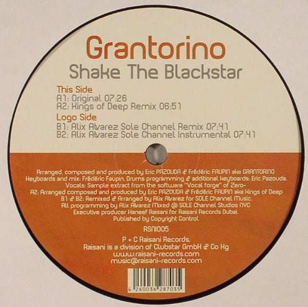 Grantorino : Shake The Black Star (12")