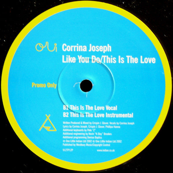 Corrina Joseph : Like You Do / This Is The Love (12", Promo)