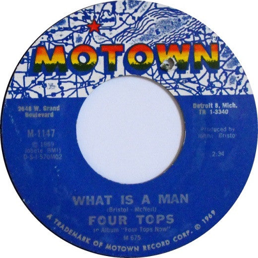 Four Tops : What Is A Man (7", Single)