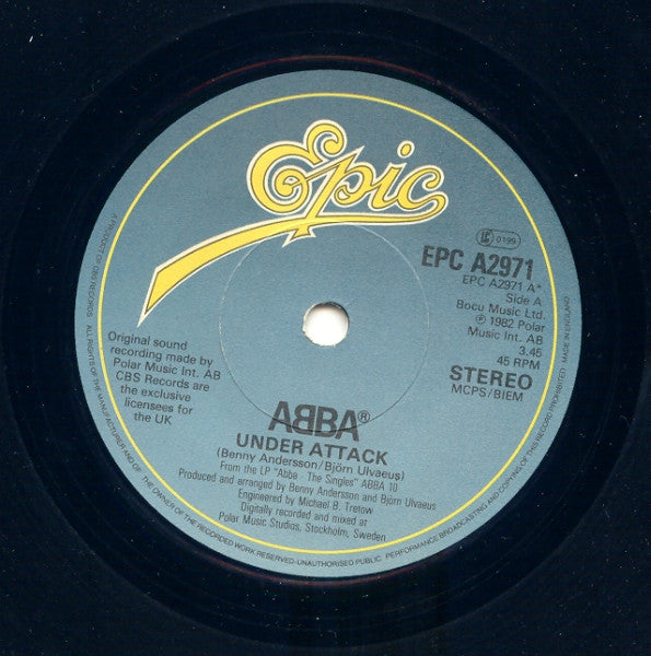 ABBA : Under Attack (7", Single, Dam)