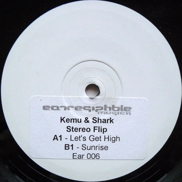 Kemu & Shark / Stereo Flip : Afrotek / Afrotron (12", W/Lbl, Sti)