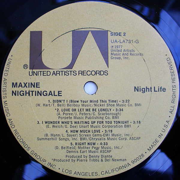 Maxine Nightingale : Night Life (LP, Album, Ter)