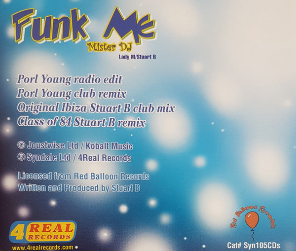 Lady M (6) / Stuart B : Funk Me (Mr. Deejay) (CD, Single)