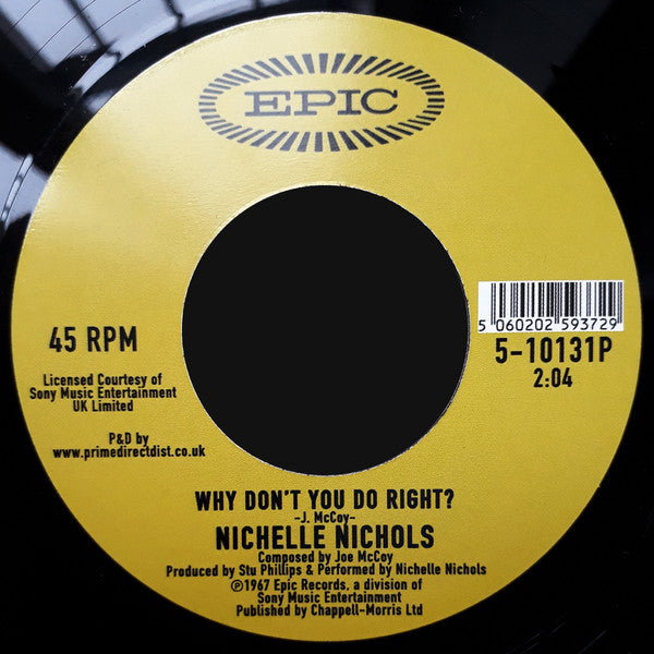 Nichelle Nichols : Know What I Mean / Why Don't You Do Right? (7", RSD, Single, RE)