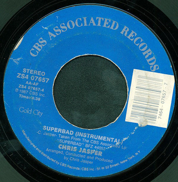 Chris Jasper : Superbad (7", Single, Styrene)
