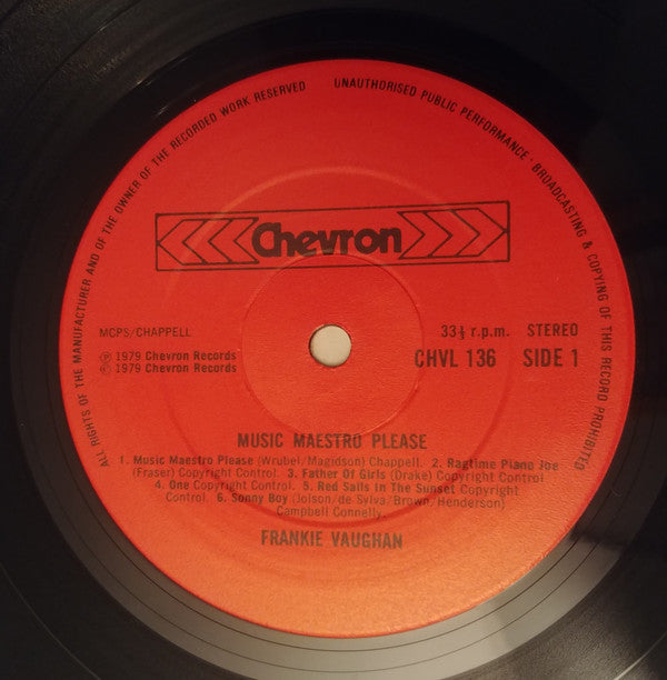 Frankie Vaughan : Music Maestro Please (LP)