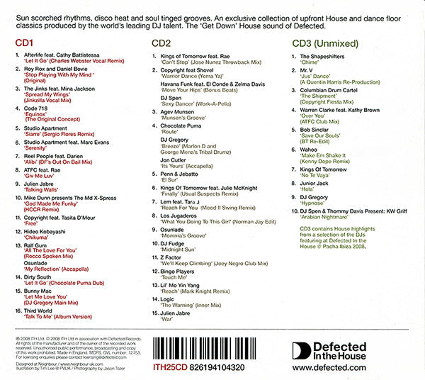 Various : Defected In The House - Eivissa 08 (2xCD, Mixed + CD, Comp)