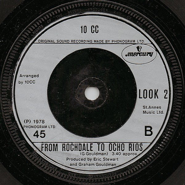 10cc : It Doesn't Matter At All (7", Single)