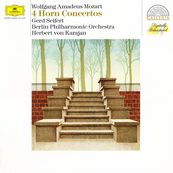 Wolfgang Amadeus Mozart : 4 Horn Concertos - Konzerte Für Horn Und Orchester (LP, RE, RM)