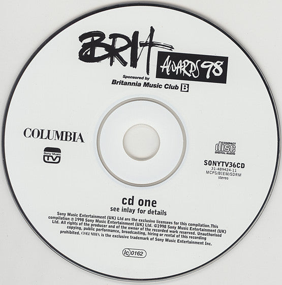 Various : The 1998 Brit Awards (2xCD, Comp)