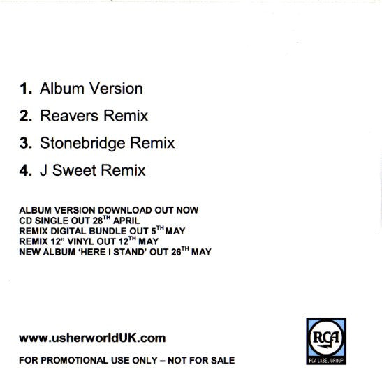 Usher : Love In This Club (CDr, Promo)