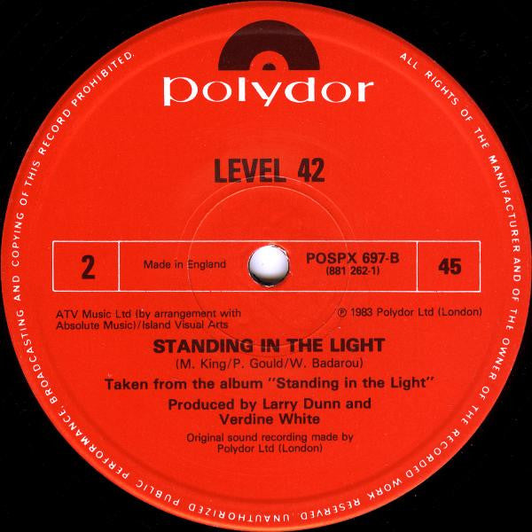Level 42 : Hot Water (12", Single)