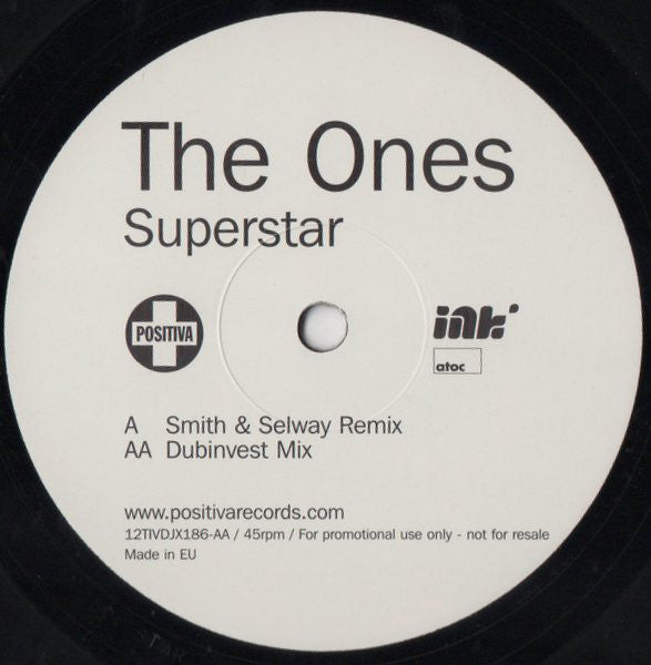 The Ones : Superstar (12", Single, Promo)