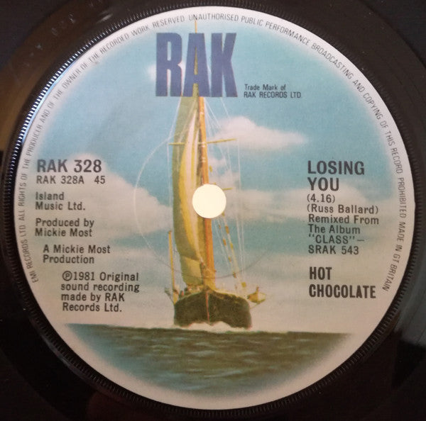 Hot Chocolate : Losing You (7", Single)