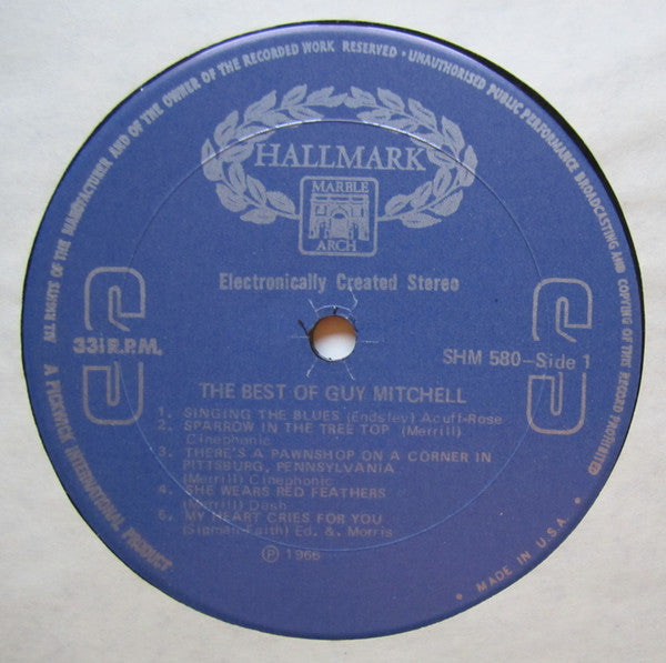 Guy Mitchell : The Best Of Guy Mitchell (LP, Comp, RE)