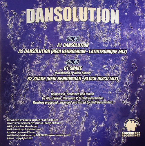 Alex Finkin & Reverend P : Dansolution (12")