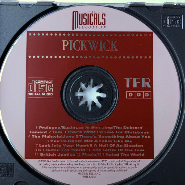 Cyril Ornadel, Leslie Bricusse : Pickwick (CD)
