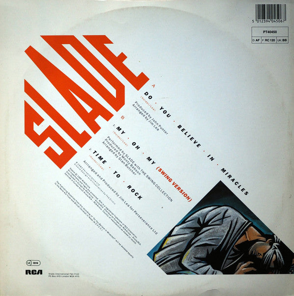 Slade : Do You Believe In Miracles (12", Maxi)