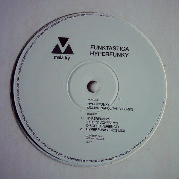 Funktastica : Hyperfunky (12", Promo)
