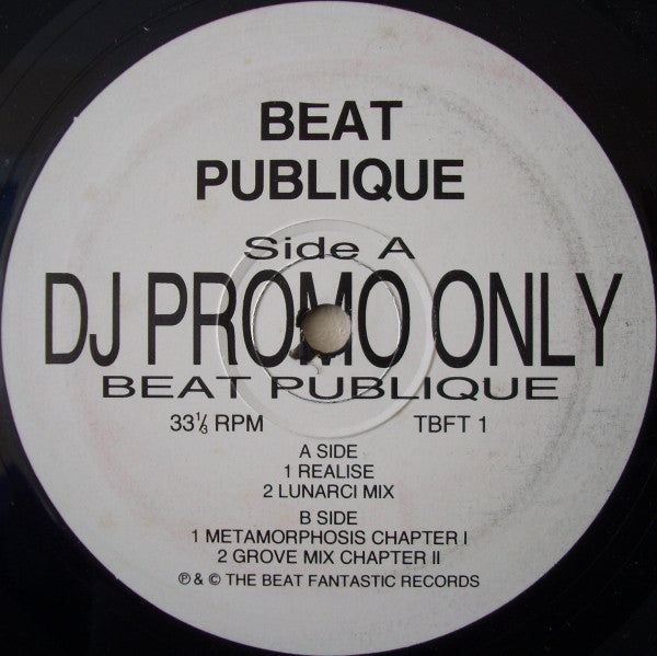 Beat Publique : Realise (12", Promo)